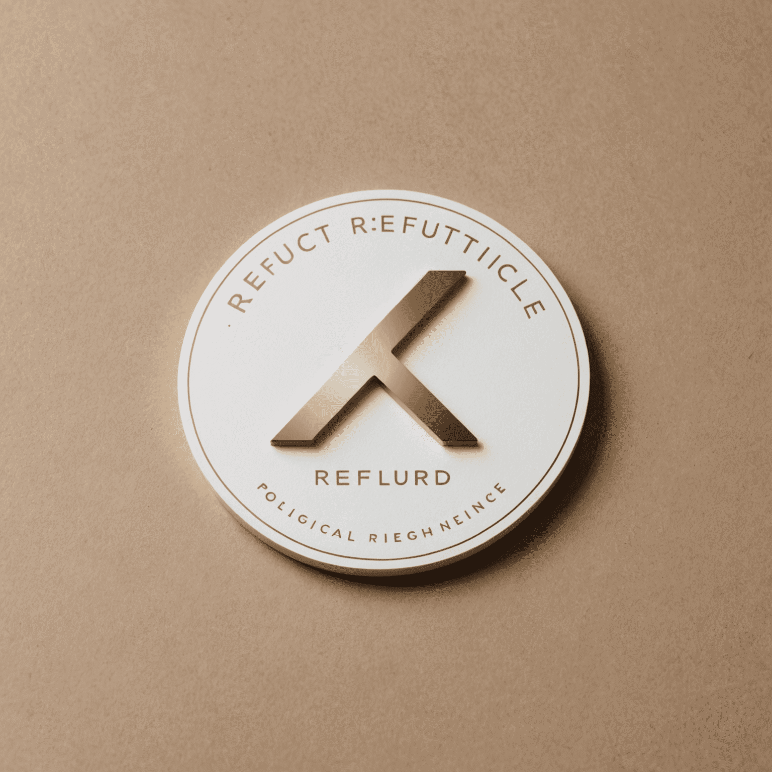 refusaltactile logo - A sleek, minimalist design featuring the company name in a modern, sans-serif font with a subtle gold accent