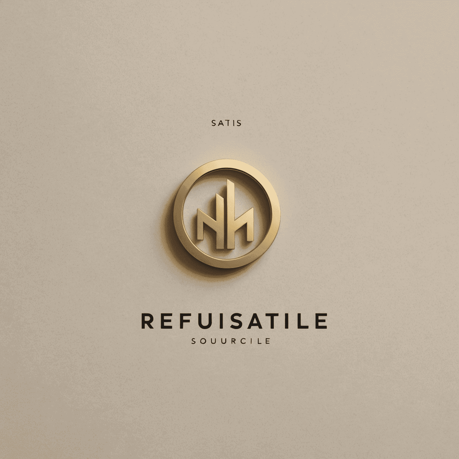 refusaltactile logo - A sleek, minimalist design featuring the company name in a modern, sans-serif font with a subtle gold accent