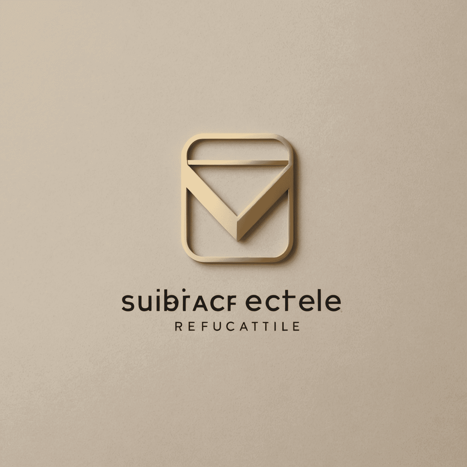 refusaltactile logo - A sleek, minimalist design featuring the company name in a modern, sans-serif font with a subtle gold accent